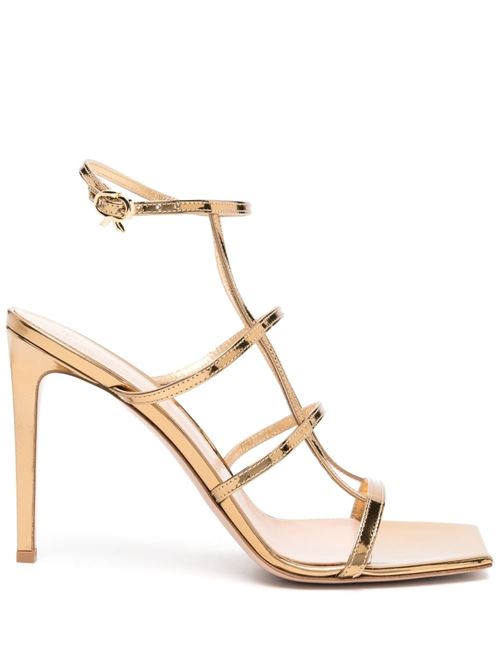 Sandalo con lacci oro GIANVITO ROSSI | G3242795RICMETMEKO